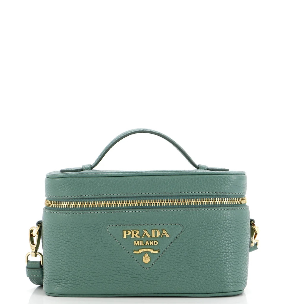 Convertible Top Handle Vanity Shoulder Bag Vitello Daino Mini | Rebag