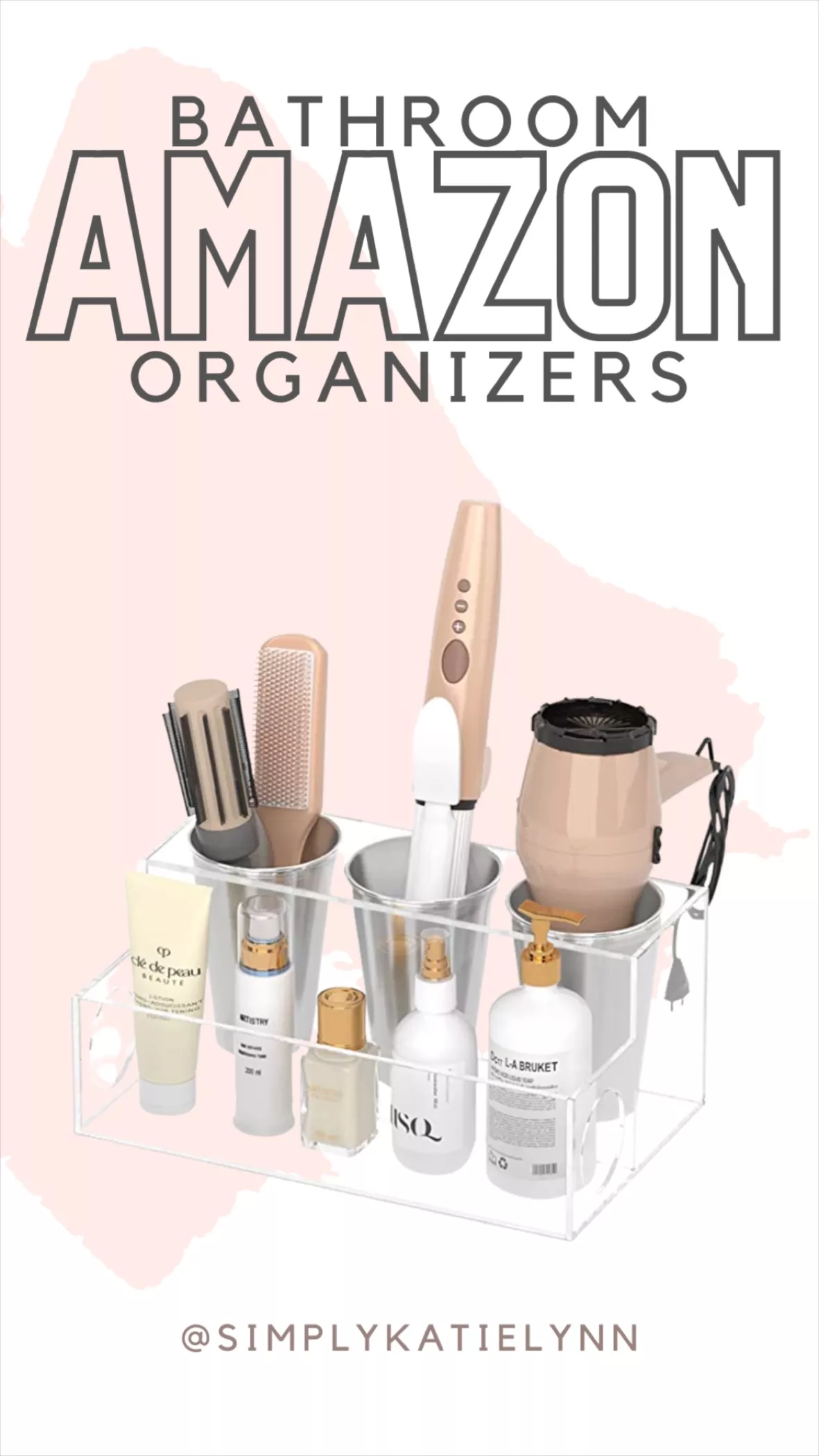 NIUBEE Hair Tool Organizer, Clear … curated on LTK