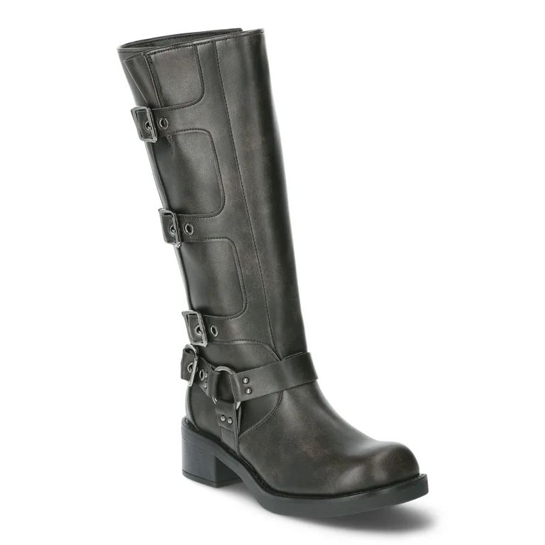 Madden NYC Women’s Tall Moto Buckle Boots, Sizes 6-11 | Walmart (US)