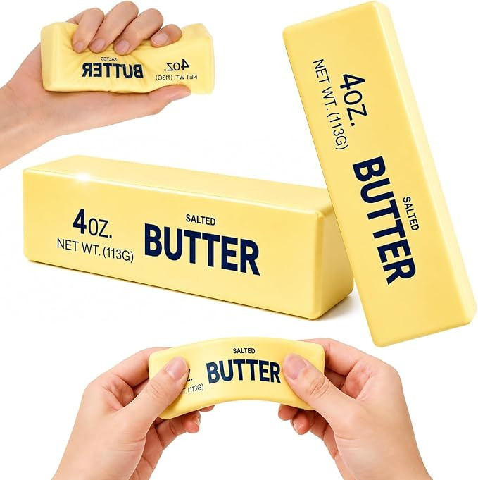 QHPOQU 2 Packs Slow Rising Squishy Butter Squeeze Toys Pack Sensory Stress Relief Squishies Soft ... | Amazon (US)