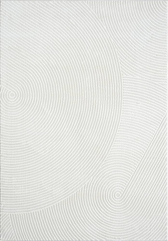 Abani Cream Area Rug for Living Room, Bedroom- Zen Reiki Pattern- 8 x 10 -Durable & Easy to Clean | Amazon (US)