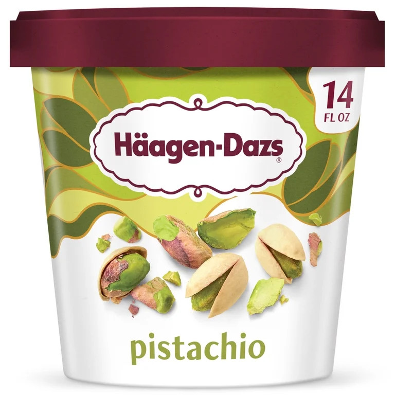 Haagen Dazs Pistachio Ice Cream, Gluten Free, Kosher, 14 oz | Walmart (US)