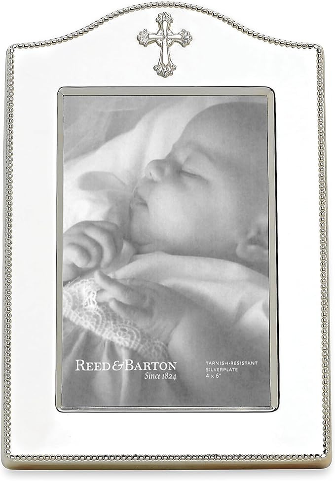 Reed & Barton Abbey Cross Silverplate 4" X 6" Frame, 1.05 LB, Metallic | Amazon (US)