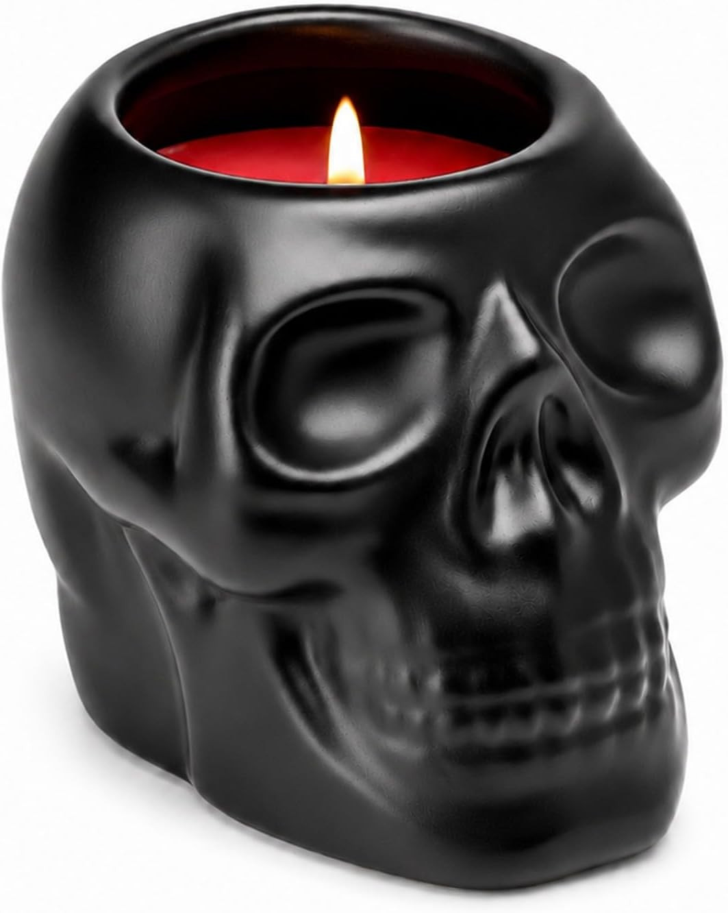 Black Halloween Candles, Black Skull Candle for Halloween Home Decor | Amazon (US)