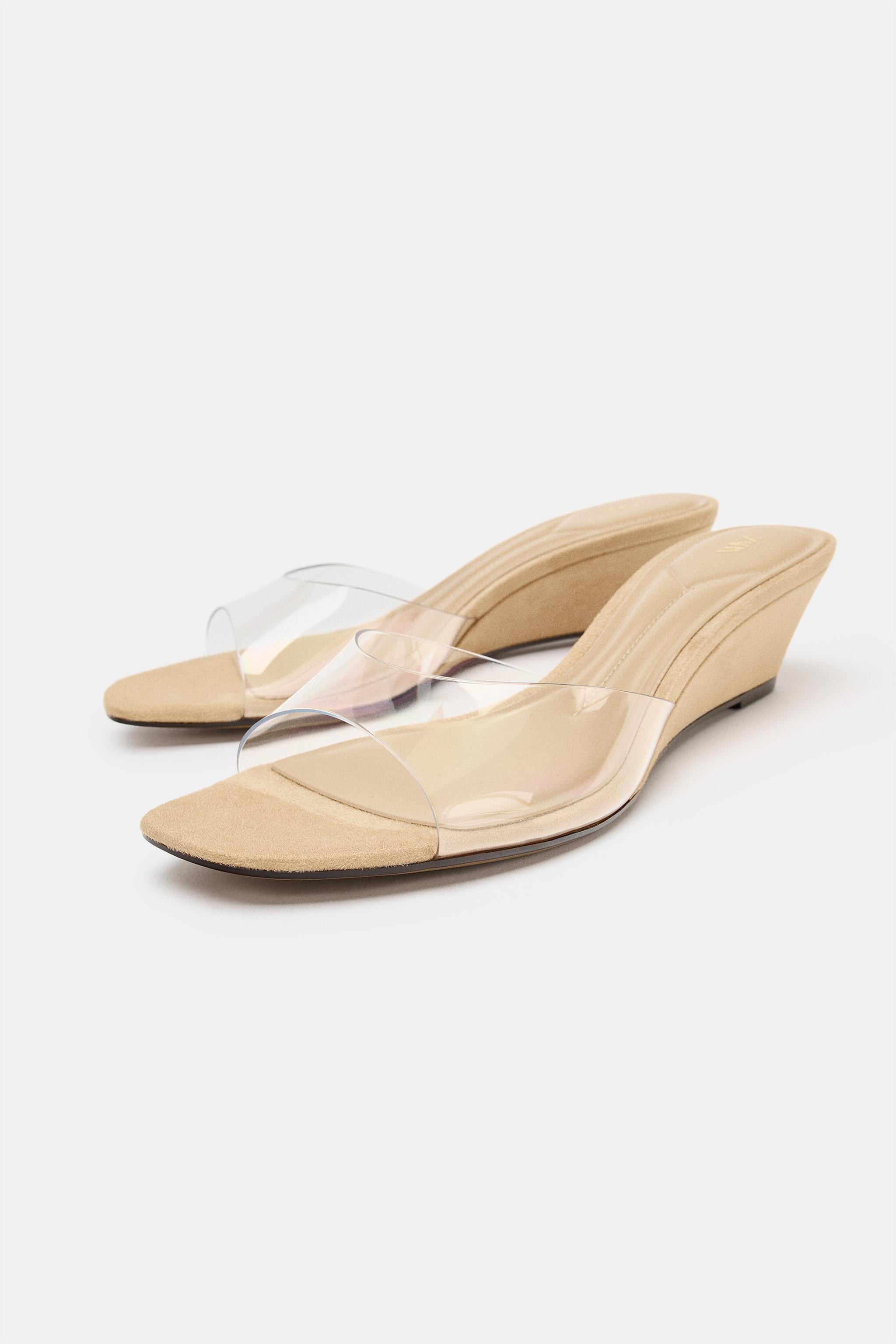 VINYL WEDGE SANDALS | Zara US