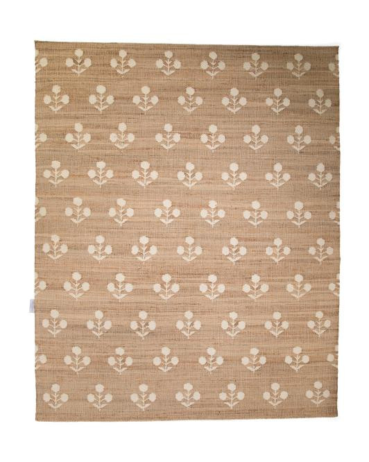 8x10 Jute Blend Orchard Floral Area Rug | TJ Maxx
