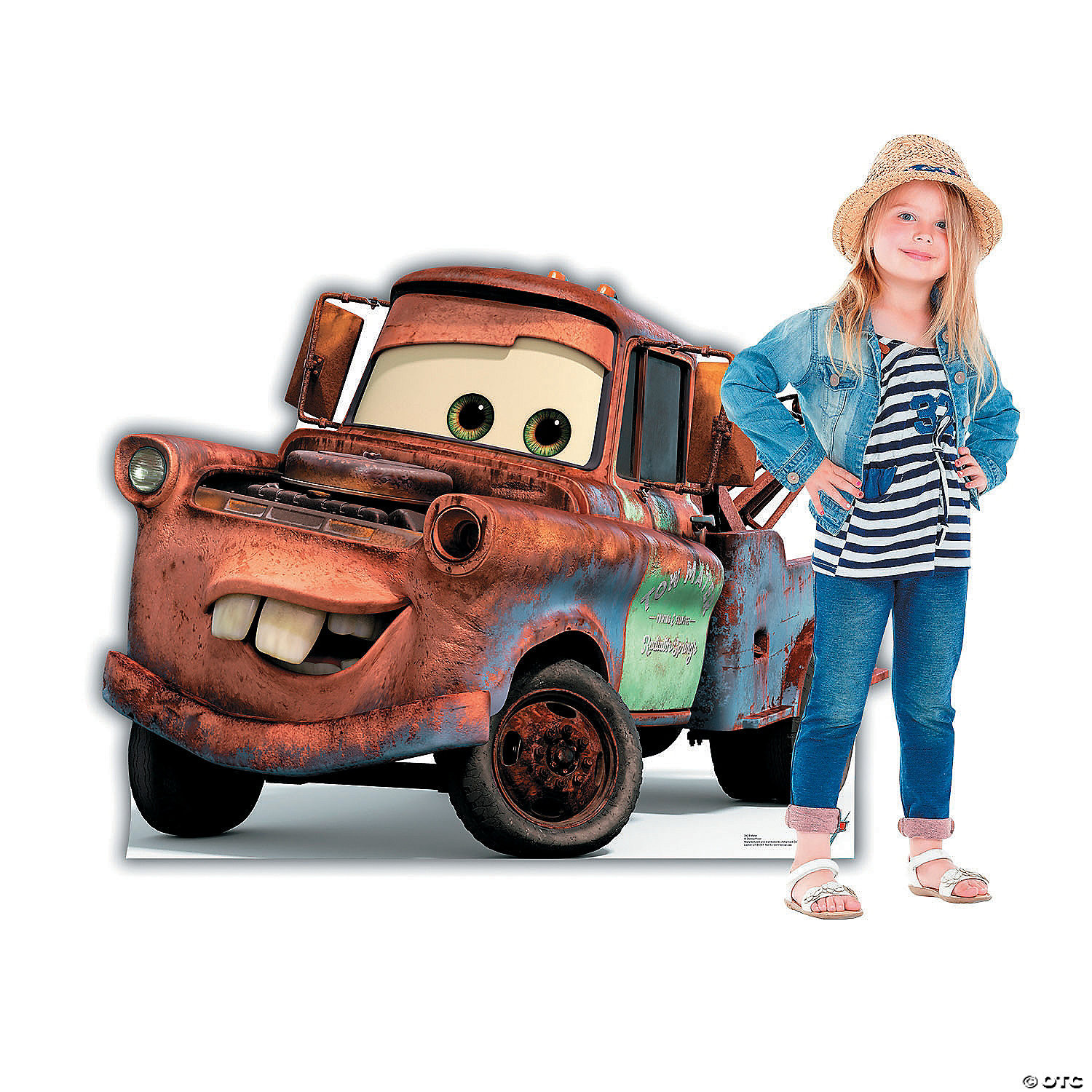 45" Disney Pixar's Cars 3 Mater Life-Size Cardboard Cutout Stand-Up | Oriental Trading Company