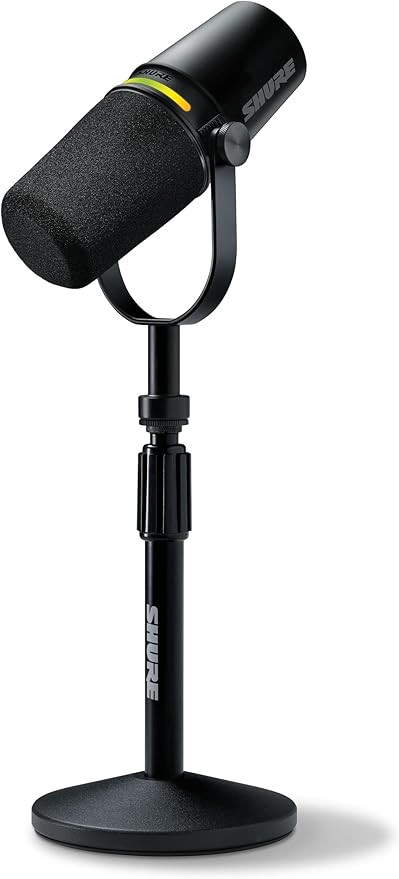 Shure MV7+ Podcast Dynamic Microphone with Stand. OBS Certified, Enhanced Audio, LED Touch Panel,... | Amazon (US)