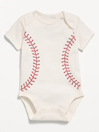 Short-Sleeve Unisex Graphic Bodysuit for Baby | Old Navy (CA)