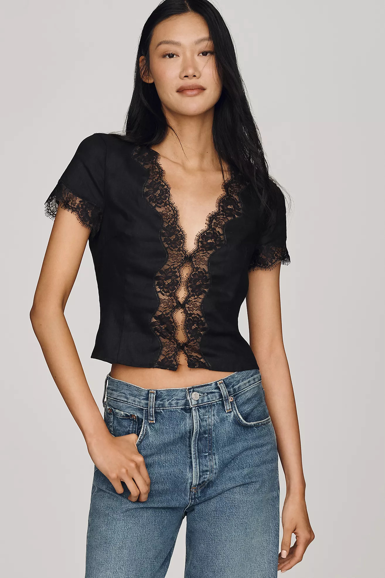 Reformation Brynn 100% Linen Top | Anthropologie (US)
