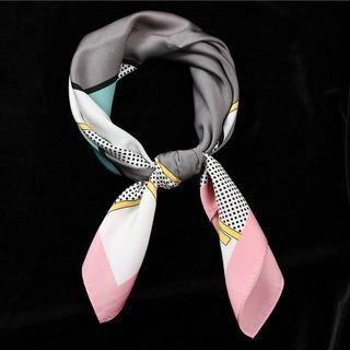 Printed Satin Neck Scarf | YesStyle Global