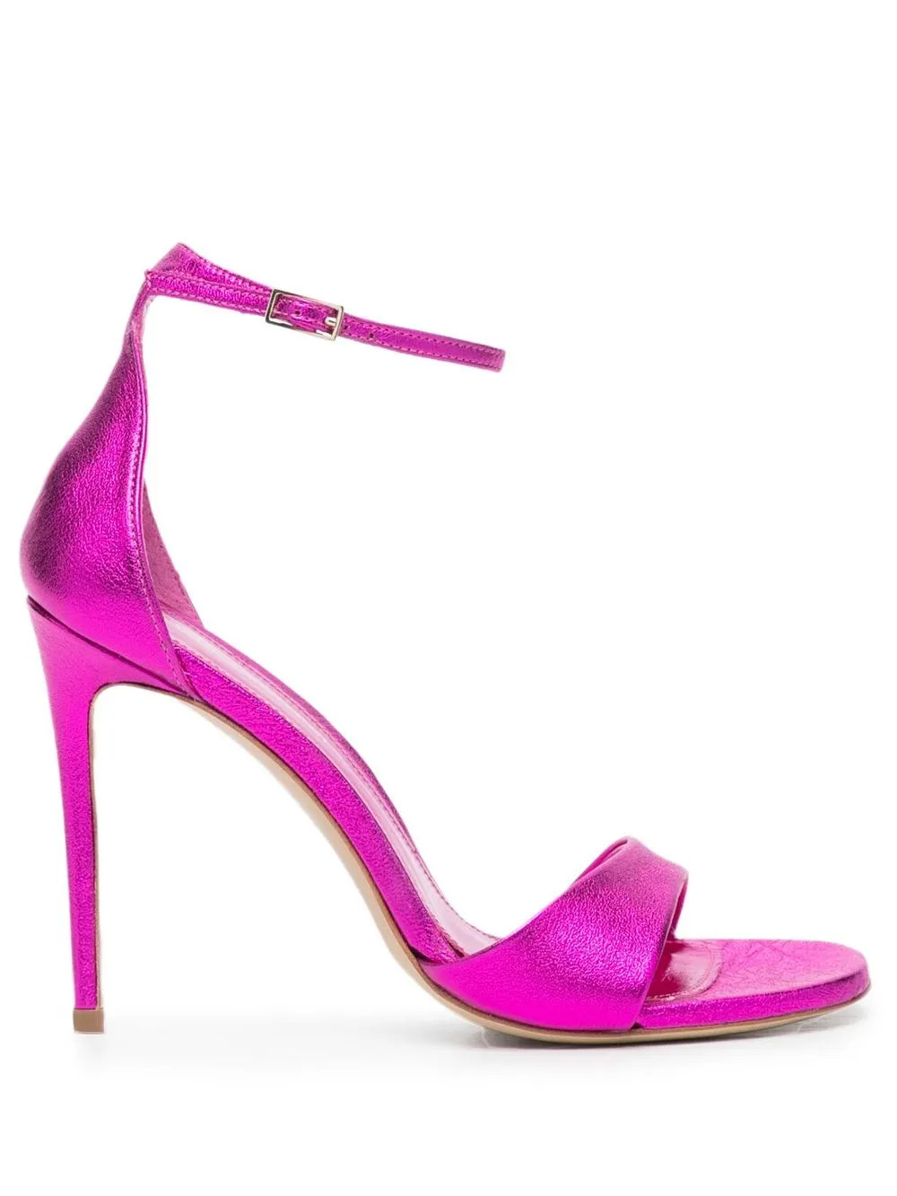 Megan laminated 110mm sandals | Farfetch Global