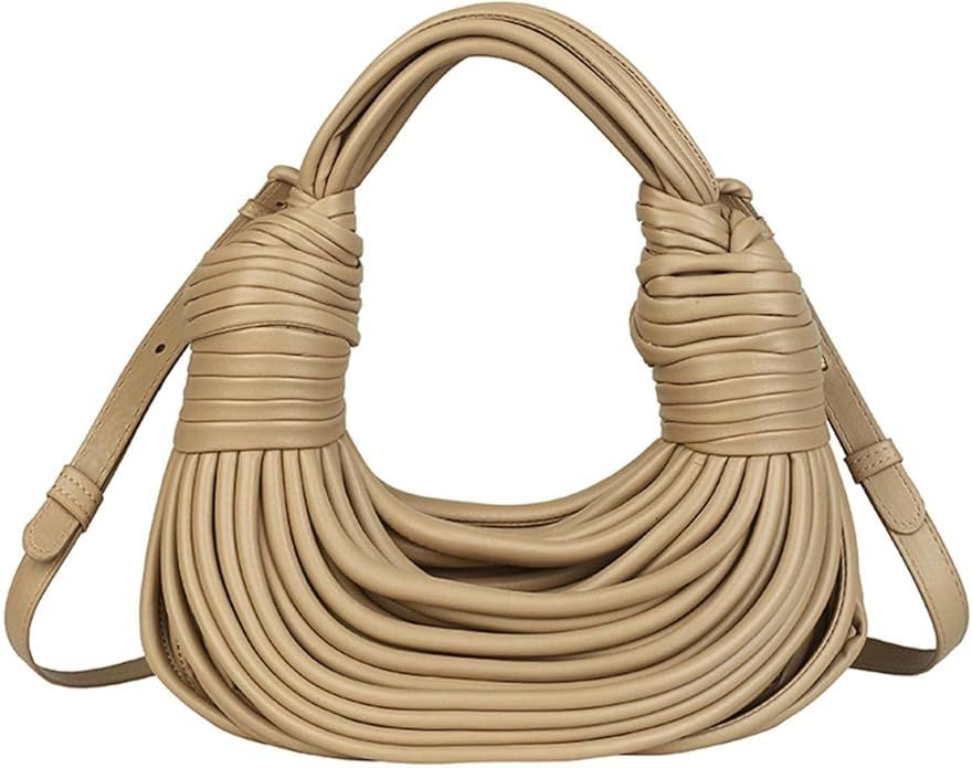NA Hand-Woven Bread Women's Messenger Bag Creative Noodles Underarm Bag Handbag | Amazon (US)