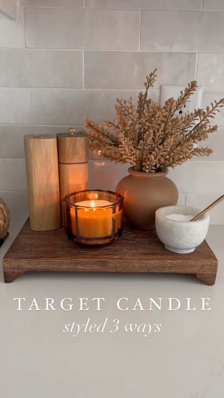 My favorite fall Target candle styled three ways in my kitchen. 

fall decor, home decor, fall candles, fall stems, faux florals, kitchen island styling, wood pedestal, marble stand, Minka pot, tray styling 

#LTKhome #LTKSeasonal #LTKsalealert