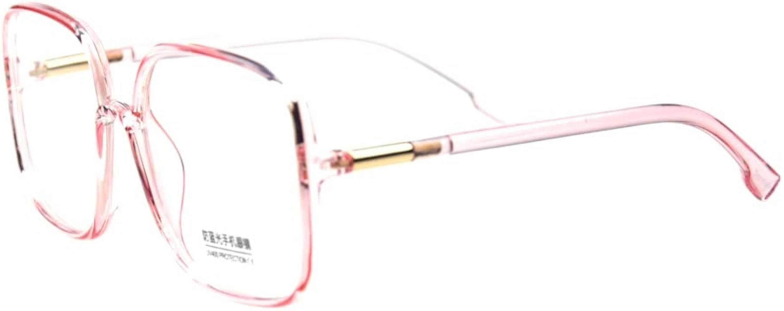 Shiratori Woman's New Retro Blue Light Blocking Glasses Big frame Nerd Eyeglasses Frame Anti Blue... | Amazon (US)