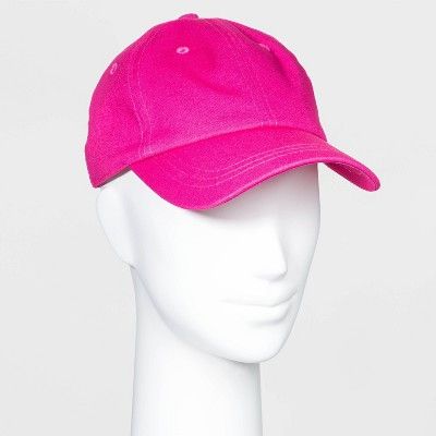 Women's Baseball Canvas Hat - Wild Fable™ Pink One Size | Target