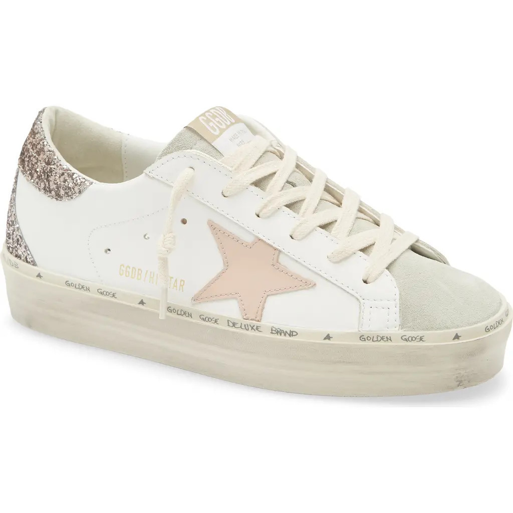 Golden Goose Hi Star Platform Sneaker in White/Ice/Moonlight/Cinder at Nordstrom, Size 11Us | Nordstrom