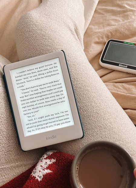 Cozy Monday, kindle e-reader, book, a Christmas memory, baby monitor, nap time, mom life, chill, afternoon, December, coffee cup, mug, bed, relaxing, affordable, minimal, minimalist, travel, easy to use, great quality

#LTKGiftGuide #LTKhome #LTKsalealert