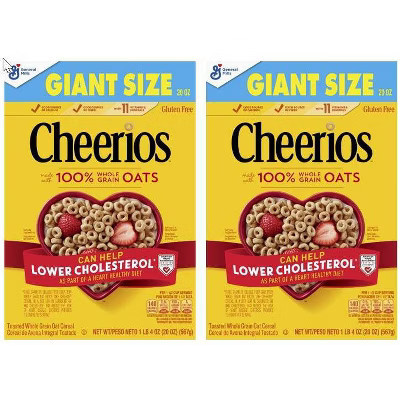 General Mills Cheerios 2 Pack/20oz Each Breakfast Cereal | Target