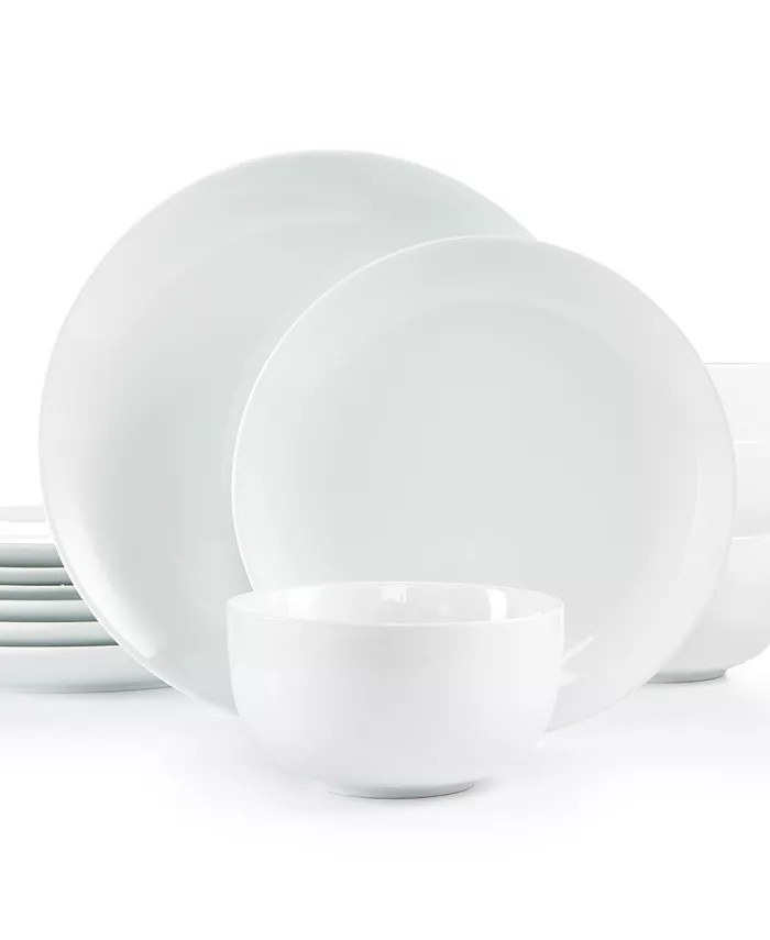 The Cellar 12 Pc. Coupe Dinnerware Set, Service for 4, Created for Macy's - Macy's | Macys (US)