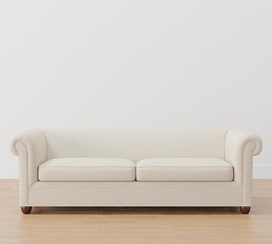 Chesterfield Tight Back Roll Arm Upholstered Sofa | Pottery Barn (US)