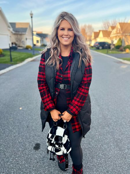 #walmartpartner #walmartfashion @walmartfashion

✨SIZING•PRODUCT INFO✨
⏺ Long Black Puffer Vest •• Large •• would need two sizes up to zipper it without it appearing tight •• TTS •• 7 Colors 
⏺ Red & Black Buffalo Plaid Duck Boots •• TTS 
⏺ Red & Black Plaid Flannel Shirt •• Men’s XL Tall •• TTS  
⏺ Black Faux Leather Leggings •• XL •• TTS 
⏺ Black Tunic Shirt •• Large •• TTS 
⏺ Faux Fur Black & White Checkered Backpack with Grommet Straps

📍Say hi on YouTube•Tiktok•Instagram ✨Jen the Realfluencer✨ for all things midsize-curvy fashion!

👋🏼 Thanks for stopping by, I’m excited we get to shop together!

🛍 🛒 HAPPY SHOPPING! 🤩

#walmart #walmartfinds #walmartfind #walmartfall #founditatwalmart #walmart style #walmartfashion #walmartoutfit #walmartlook  #winter #winterfashion #winterstyle #winteroutfit #winterlook #winterlook #winteroutfitidea  #leather #leggings #jeggings #leatherleggings #leatherjeggings #fauxleather #veganleather #fauxleatherleggings #veganleatherleggings #leatherleggingslook #leatherleggingsoutfit #leatherleggingstyle #leatherleggingsoutfitidea #leatherleggingsfashion #leatherleggings #style #inspo #leatherleggingsinspo
#under20 #under30 #under40 #under50 #under60 #under75 #under100 #affordable #budget #inexpensive #budgetfashion #affordablefashion #budgetstyle #affordablestyle #curvy #midsize #size14 #size16 #size12 #curve #curves #withcurves #medium #large #extralarge #xl  


#LTKunder50 #LTKSeasonal #LTKHoliday