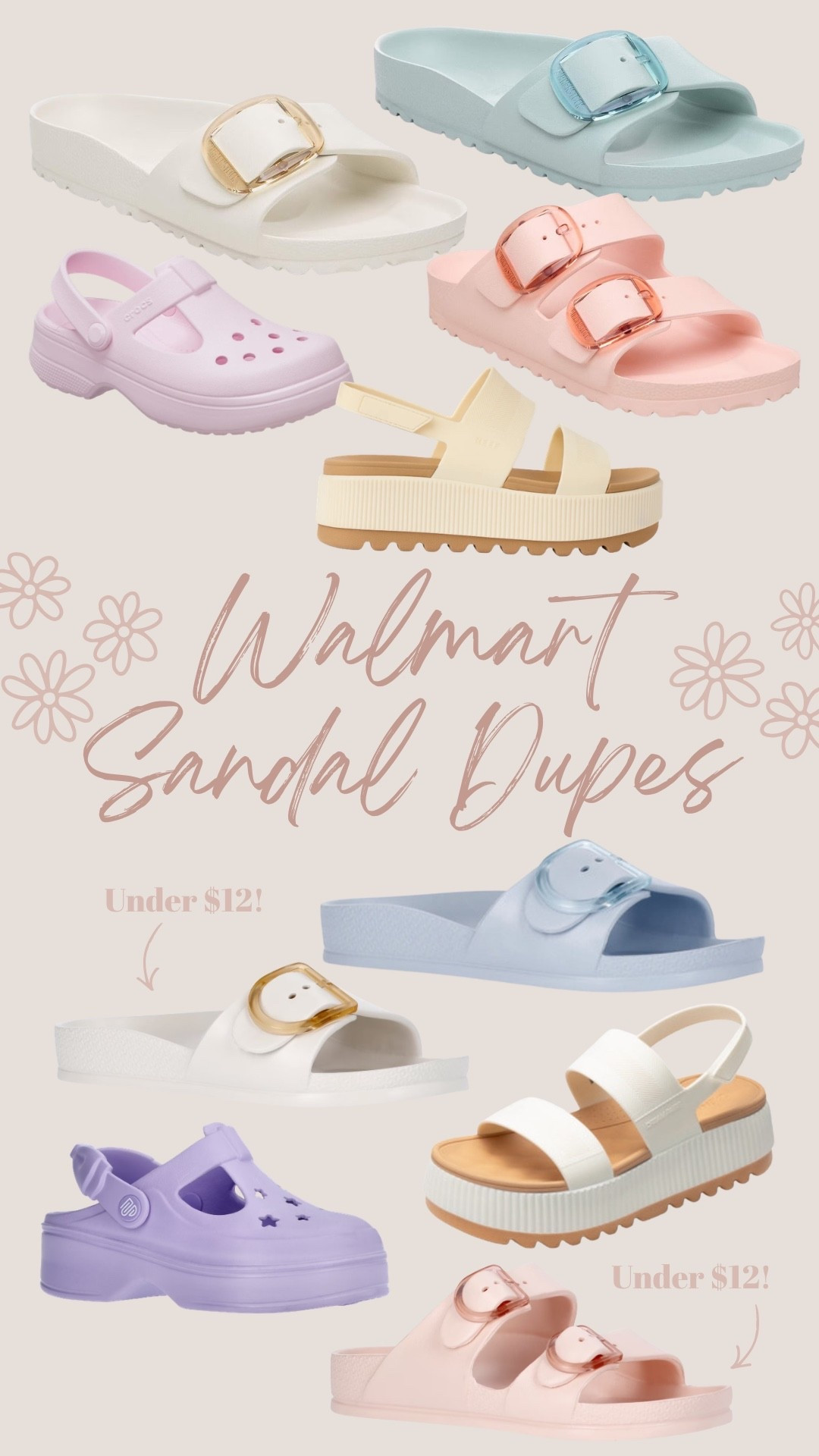 Cute Walmart dupes! 

THEBLOOMINGNEST toddler kids women’s shoes sandals Birkenstock reef crocs

#LTKKids #LTKSeasonal