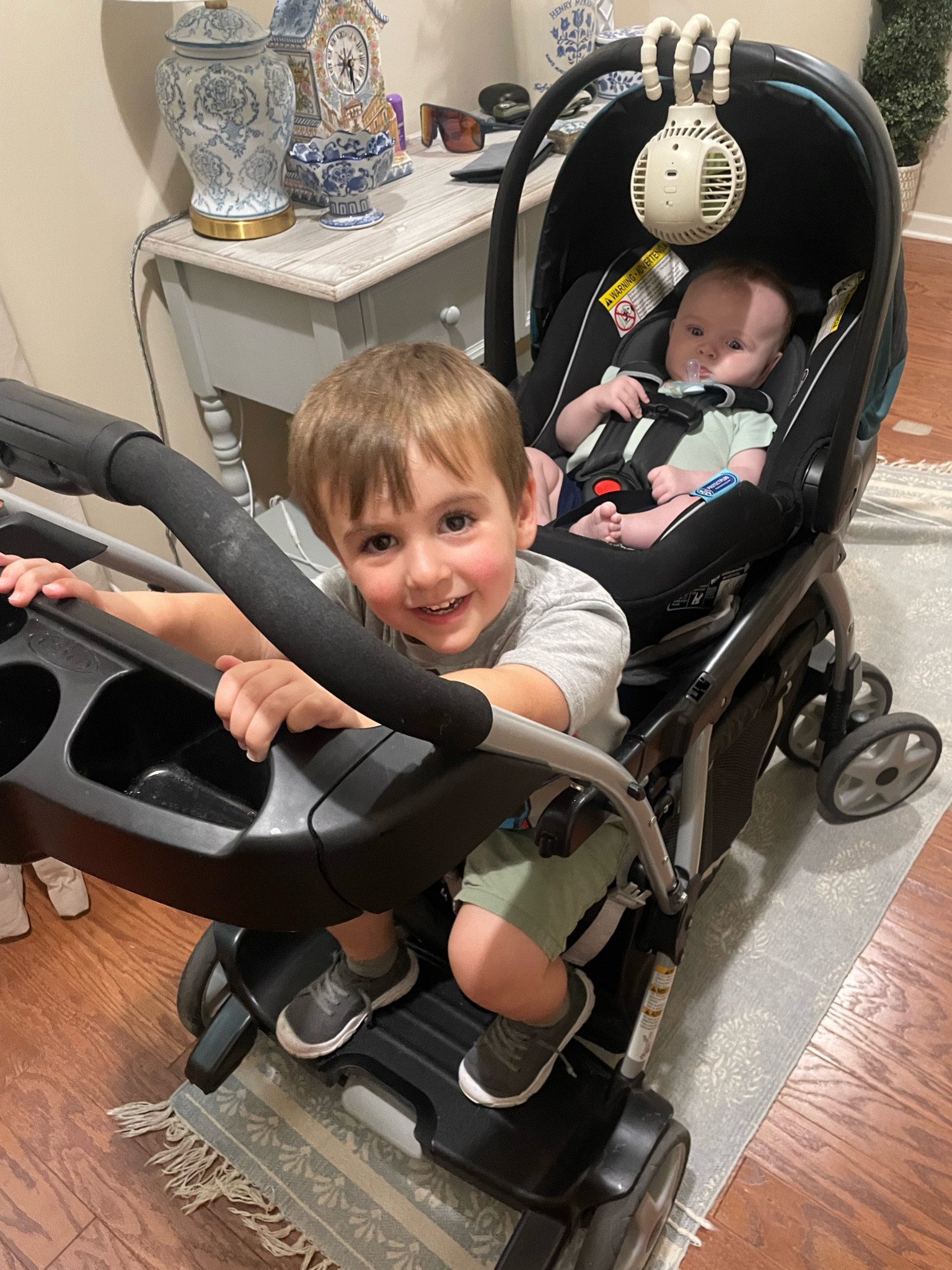 Graco Double Stroller With Car Seat Graco Ready2Grow LX Double Stroller  Features Bench Seat
