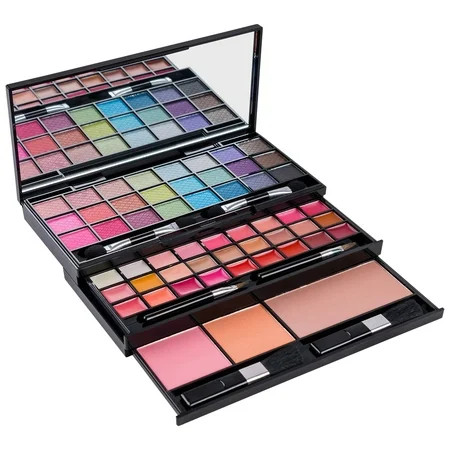 SHANY Classy & Sassy All-in-One Makeup Kit Makeup Set with Cosmetics Mirror, Makeup Applicators, 24 Eye Shadows Colors, 18 Lipstick Lip Glosses, 2 Blushes, and 1 Bronzer - Premium Giftable Packaging | Walmart (US)