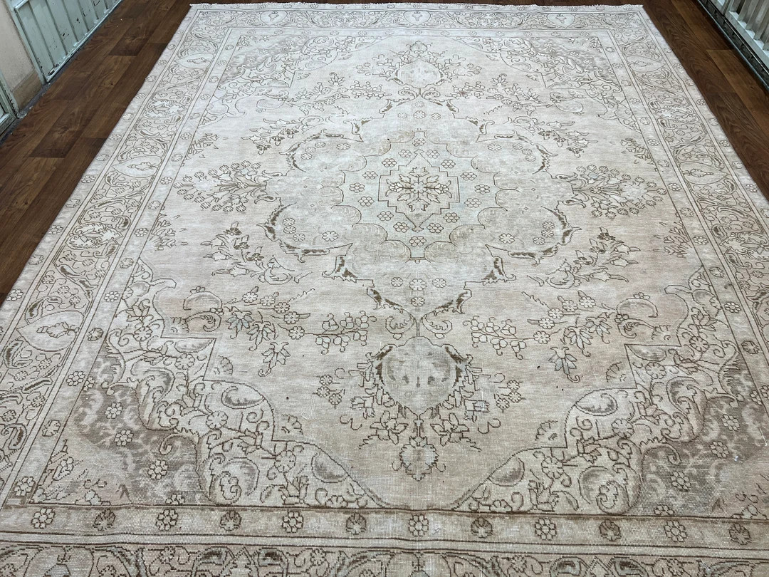 9.6x12.3 Vintage Rug, Oversize Hand Knotted Rug, Turkish style Rug,9x12 Turkish Rug,Handmade Rug,... | Etsy (US)