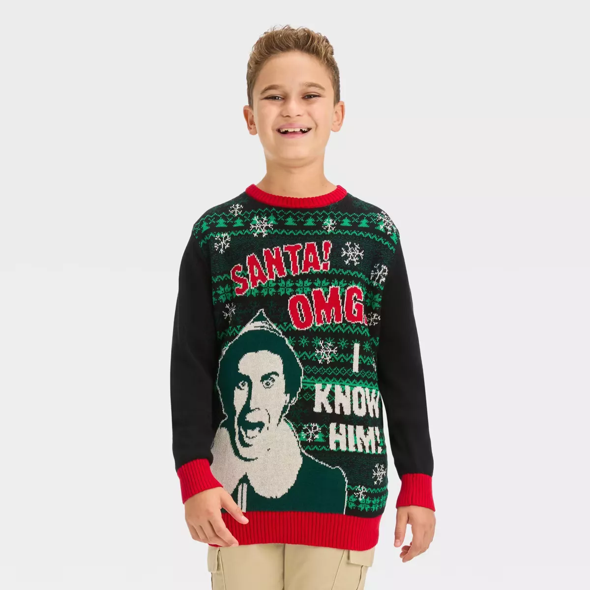 Boys Elf Santa Holiday Sweater curated on LTK