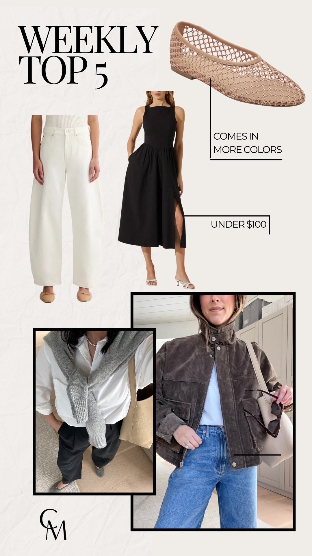 Weekly top 5. Weekly bestsellers.

Everlane curve jeans 26- (sized up)
Marc fisher Jazlyn netted flats- great price that look my staud flats. Run a half size big.
Zara leather bomber jacket xs
Madewell barrel-leg trousers regular 2
Astr the Label bow back dress xs

Petite style, spring style, dresses 

#LTKSeasonal #LTKPetite #LTKSaleAlert