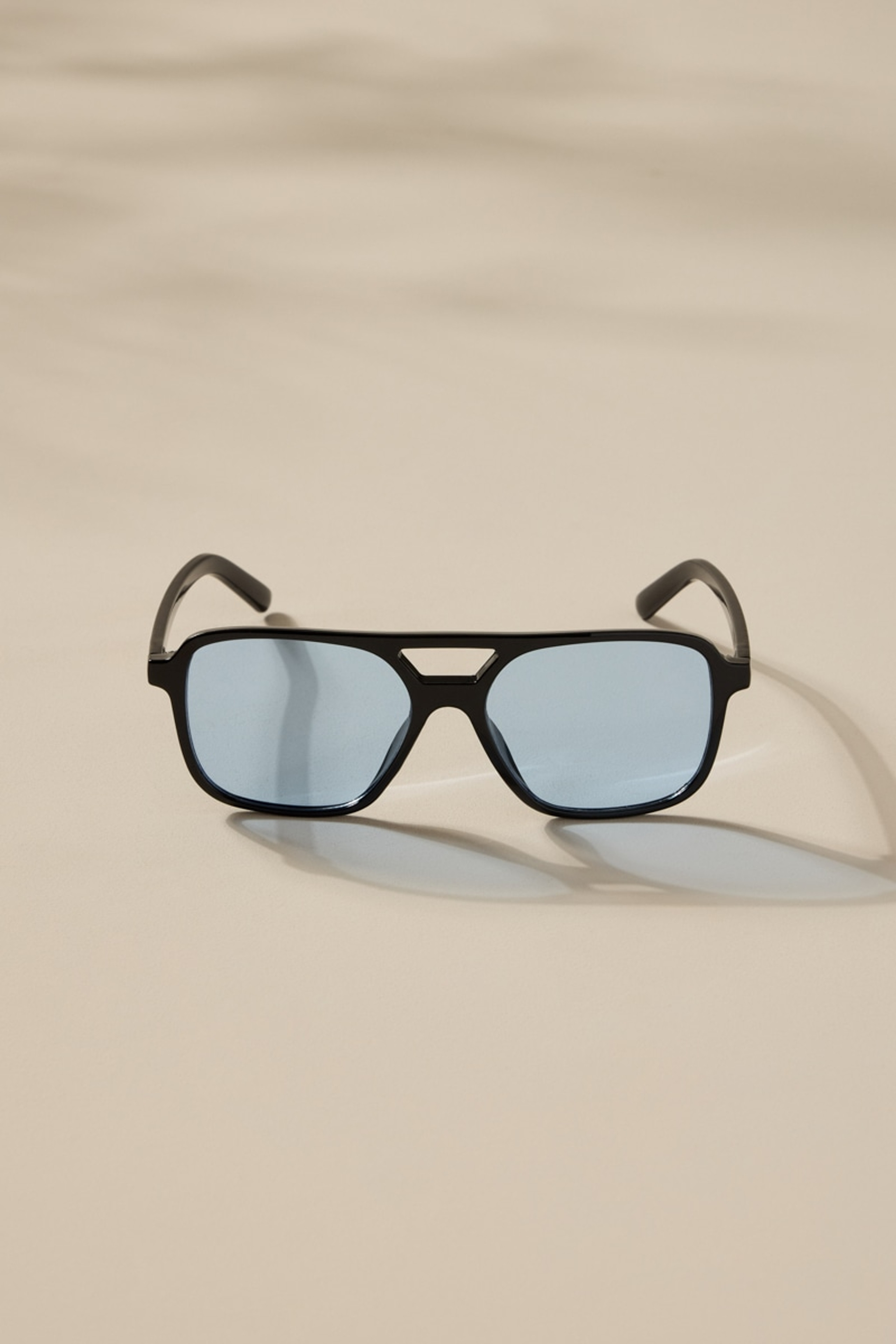 Dora Blue Lens Aviator Sunglasses | Francesca's