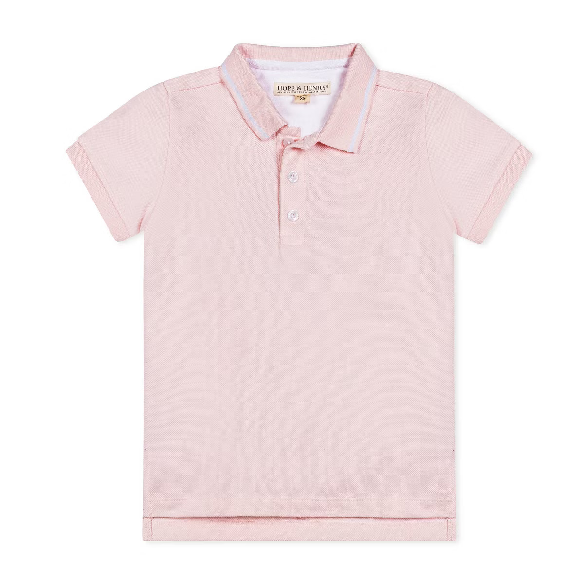 Hope & Henry Boys' Organic Short Sleeve Knit Pique Polo Shirt, Kids | Target