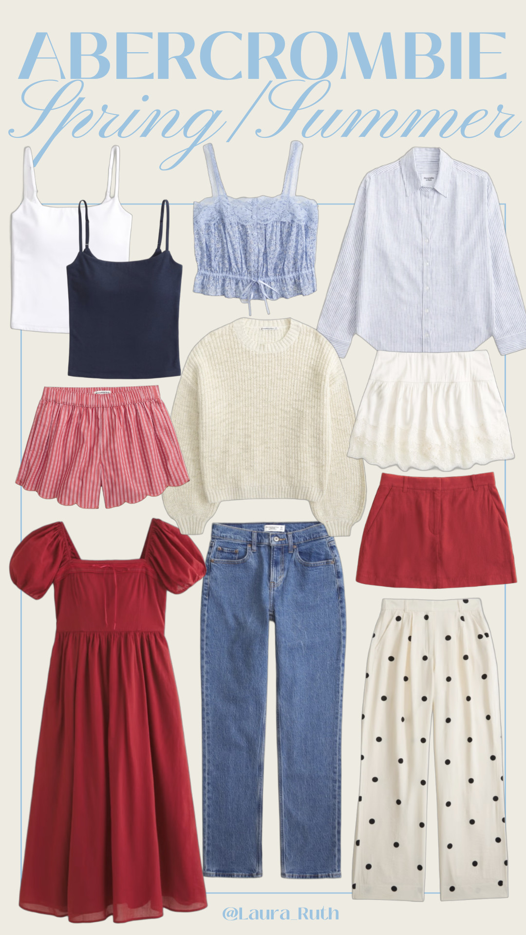 New in Abercrombie Spring/Summer picks just dropped and I’m obsessed ❤️💙 The #LTKxAFSale is HERE, think effortless basics, flirty dresses, and the cutest everyday staples you’ll wear on repeat. Unlock an exclusive 20% off when you shop in the LTK app using code AFXLTK at checkout 🛍️ 

 #LTKxAFSale #LTKuk #LTKsummer
