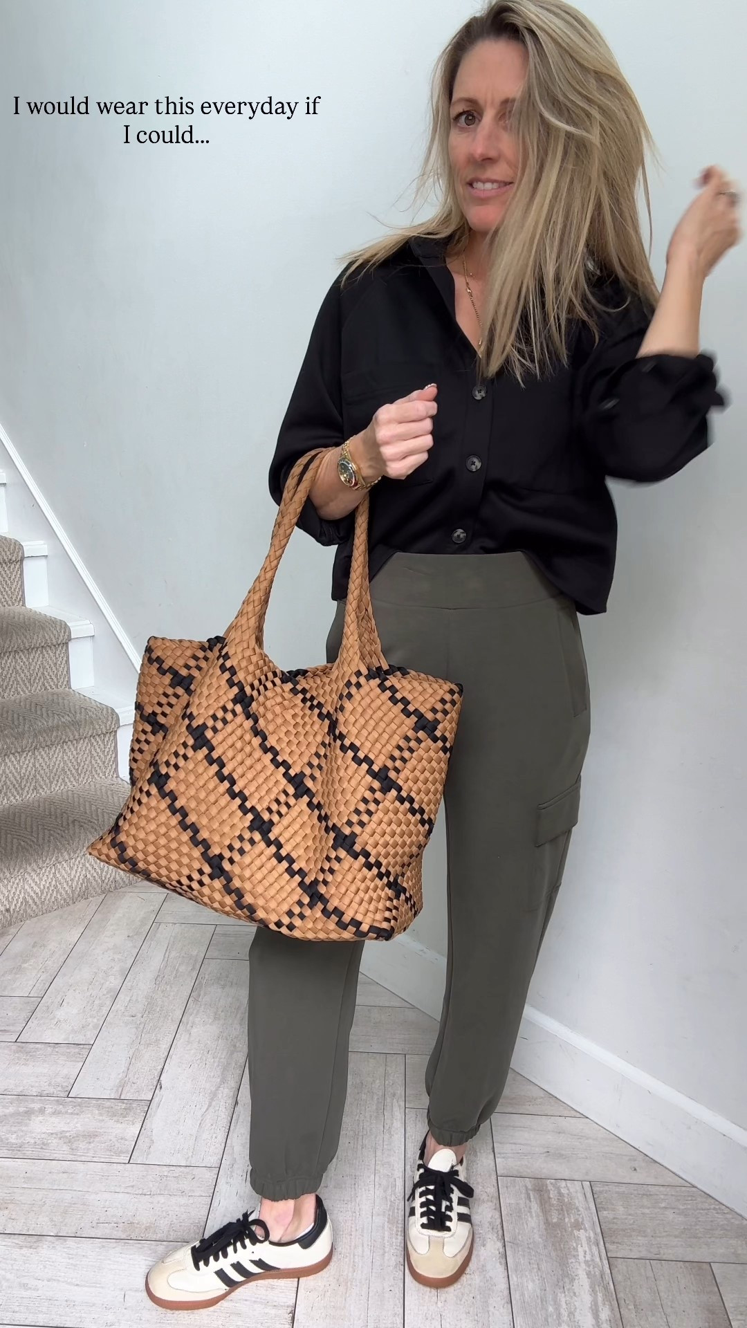 These soft sporty button downs are the best thing to ever happen to me, back in stock and all sizes.  This classic tote is my everyday bag, and I just discovered these super soft joggers that looked polished and not so lounge for every day wear.  This is literally the outfit I’m living in.

#MomOutfit #WeekendOutfit #CasualOutfit #TravelOutfit #SpringOutfit

#LTKootd #LTKOver40 #LTKmomlife