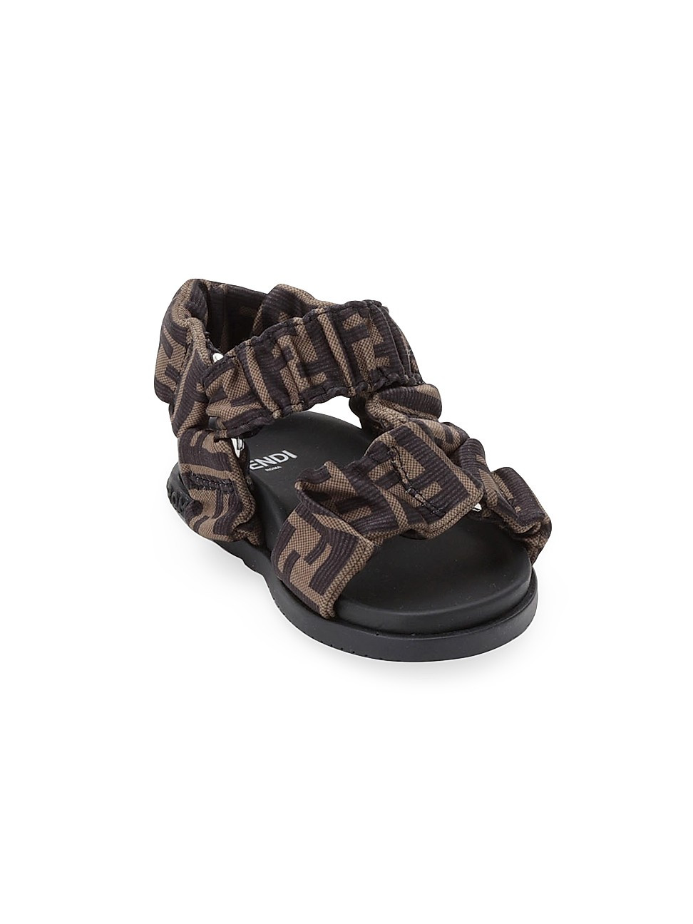 Baby's Scrunched FF Logo Sandals - Black - Size 3 (Baby) | Saks Fifth Avenue
