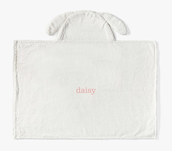 Bunny Faux Fur Baby Hooded Towel | Pottery Barn Kids