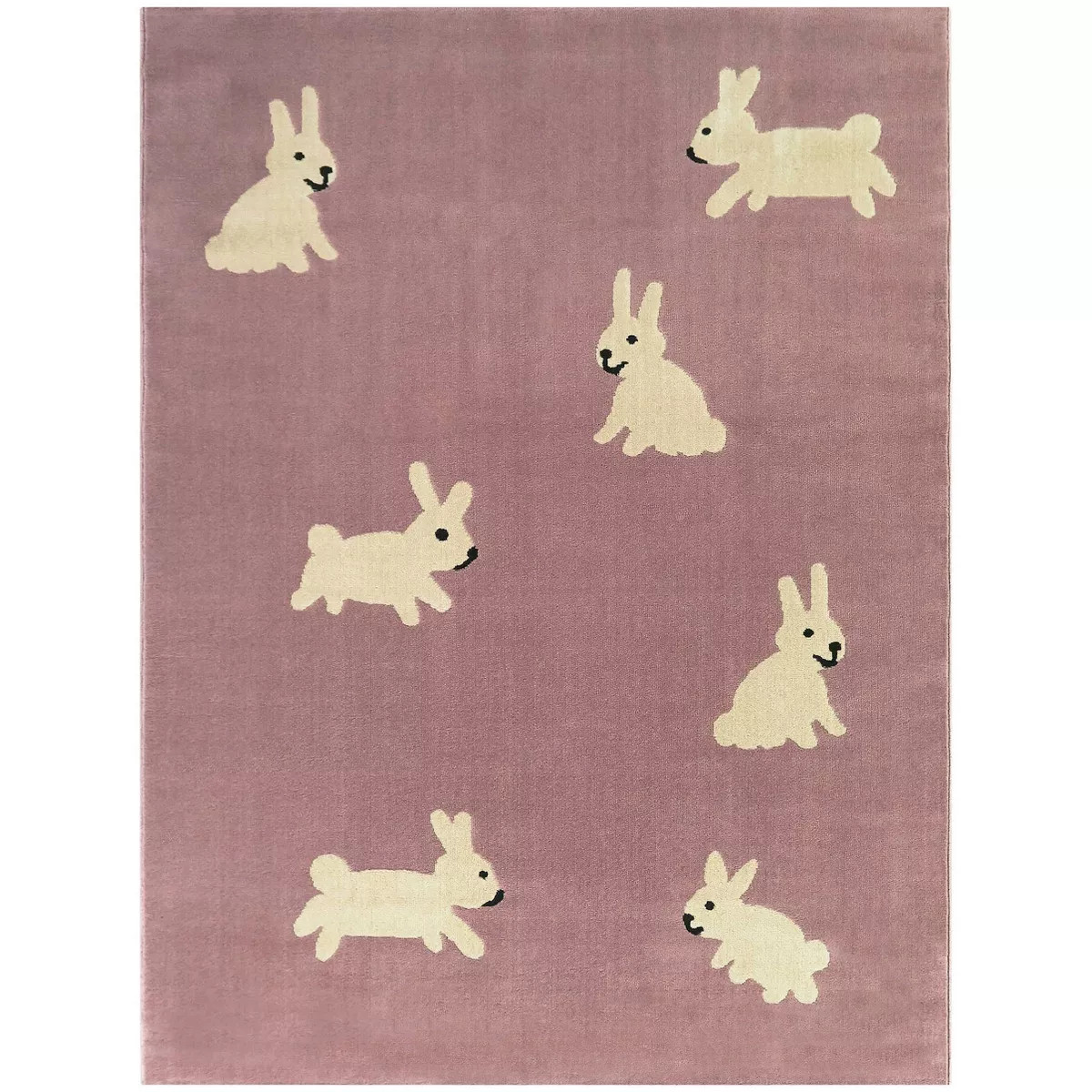 5'3"x7' Hop Rabbit Kids' Area Rug Purple - Balta Rugs: Rugs for Kids Bedroom, Contemporary, Fade-... | Target