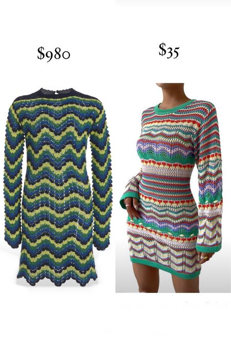 Resort style! This geo chevron mini dress I found for $980 has a similar dress that is $35. It gives a very similar feel! 

#LTKfindsunder50 #LTKswim #LTKtravel