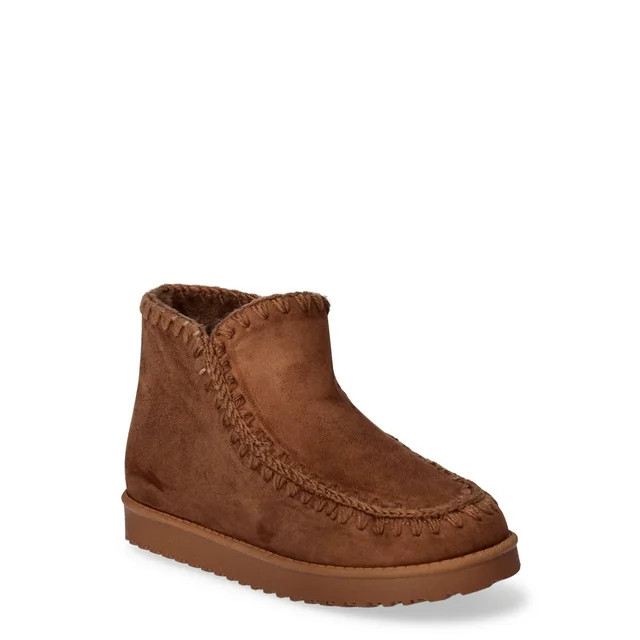 Portland Boot Company Women's Cozy Shearling Bootie | Walmart (US)