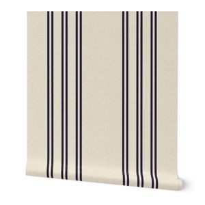 AEGEAN STRIPE NAVY | Spoonflower