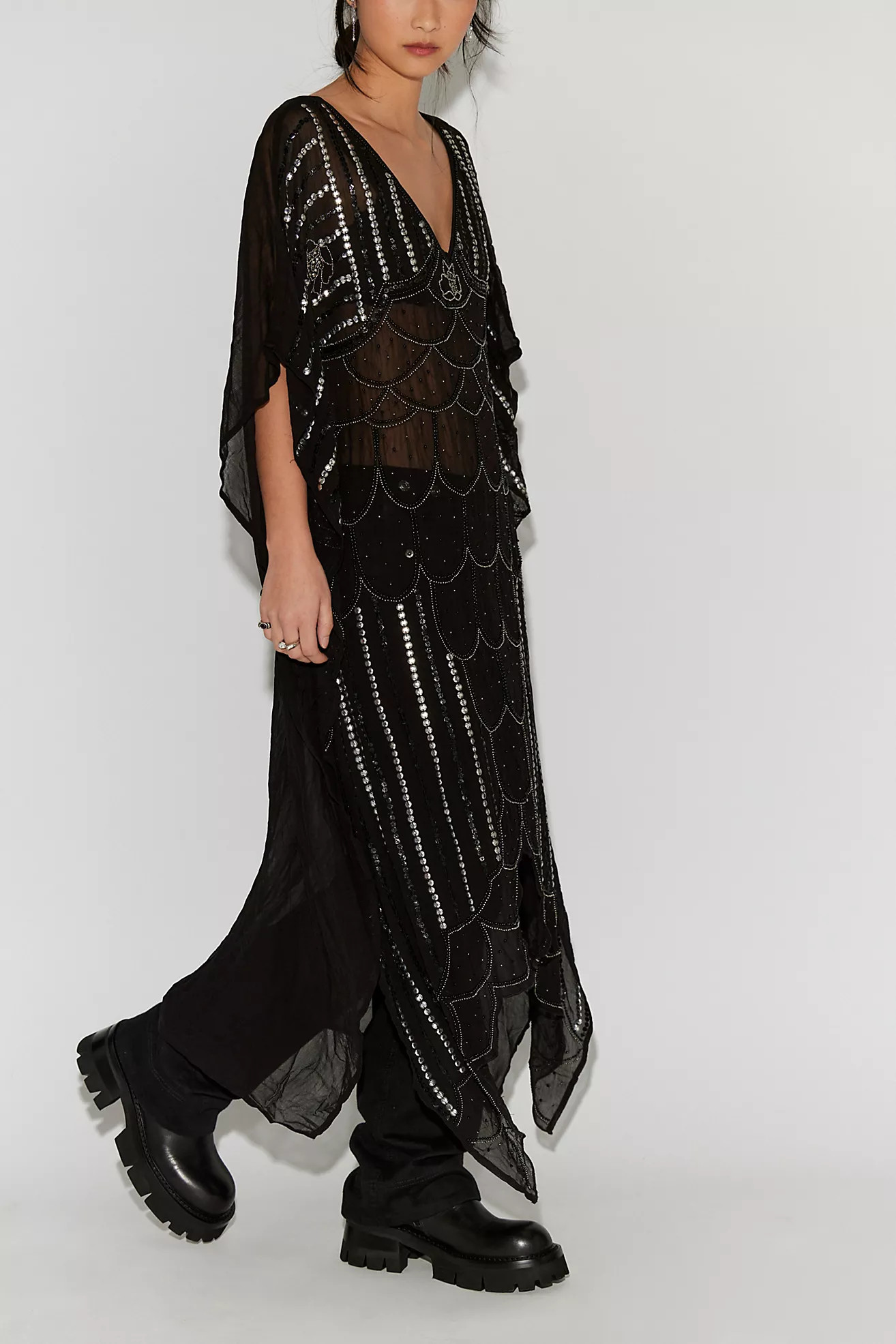 End Of The Night Embellished Duster | Free People (Global - UK&FR Excluded)
