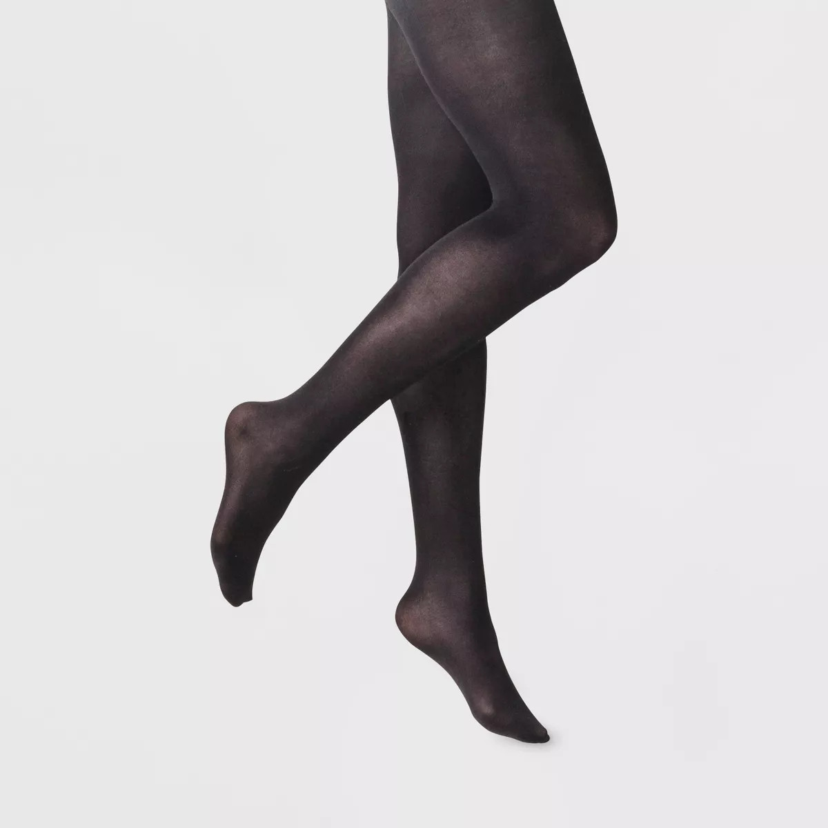 Women's 50D Opaque Control Top Tights - A New Day™ Black S/M | Target