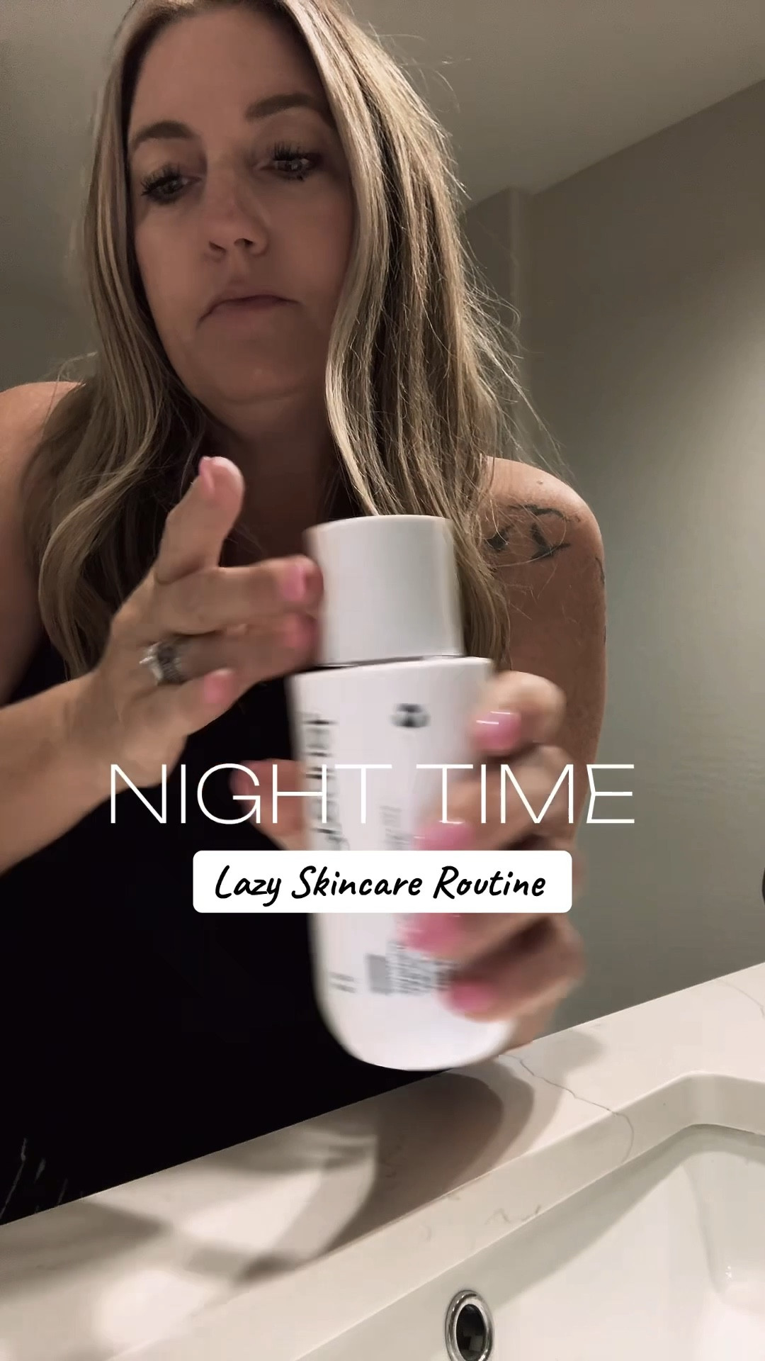 Lazy nighttime skincare routine! #skincare #skincare routine 

#LTKOver40