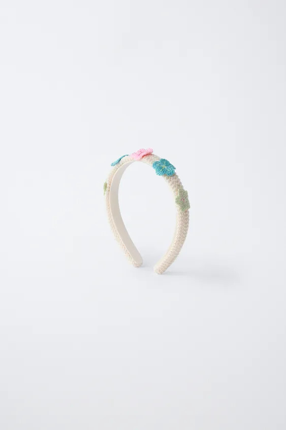 CROCHET FLOWER HEADBAND | Zara US