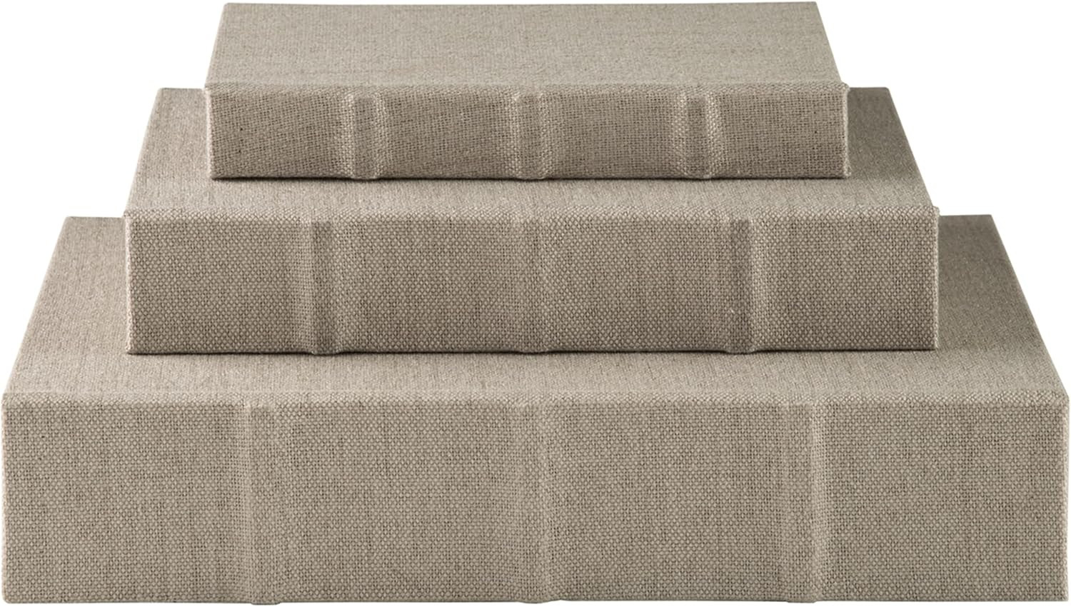 Signature Design by Ashley Jolina Vintage 3 Piece Faux Book Keepsake Storage Box Set, Gray | Amazon (US)