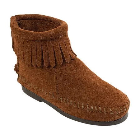Children's Minnetonka Back Zipper Boot Hardsole | Walmart (US)