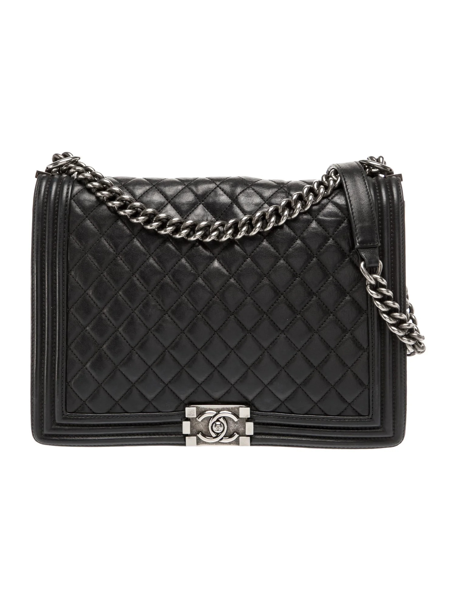 Chanel Large Boy Bag - Black Shoulder Bags, Handbags - CHA1388306 | The RealReal | The RealReal