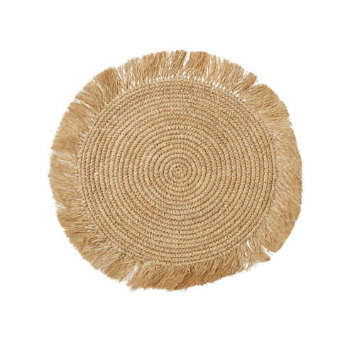 Sarah Stewart Woven Raffia Circular Placemats - Set of 4 in Natural at Nordstrom | Nordstrom